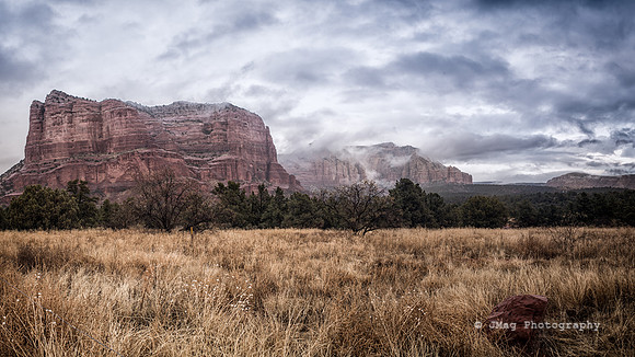 Sedona in the Rain