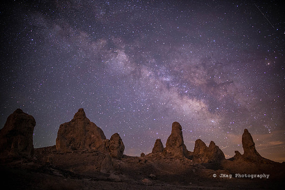 Trona Pinnacles and Milky Way